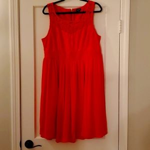 Torrid Size 18 Red Crocheted Dress